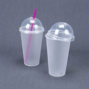 Стакан Bubble Cup с купольной крышкой (500мл, матовый) 71014