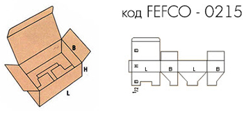 Самосборная коробка FEFCO 0215