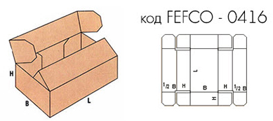 Самосборная коробка FEFCO 0416