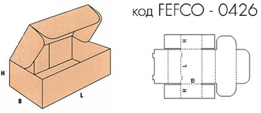 Самосборная коробка FEFCO 0426