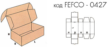 Самосборная коробка FEFCO 0427
