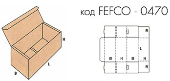Самосборная коробка FEFCO 0470