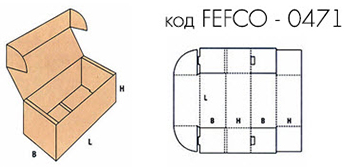 Самосборная коробка FEFCO 0471