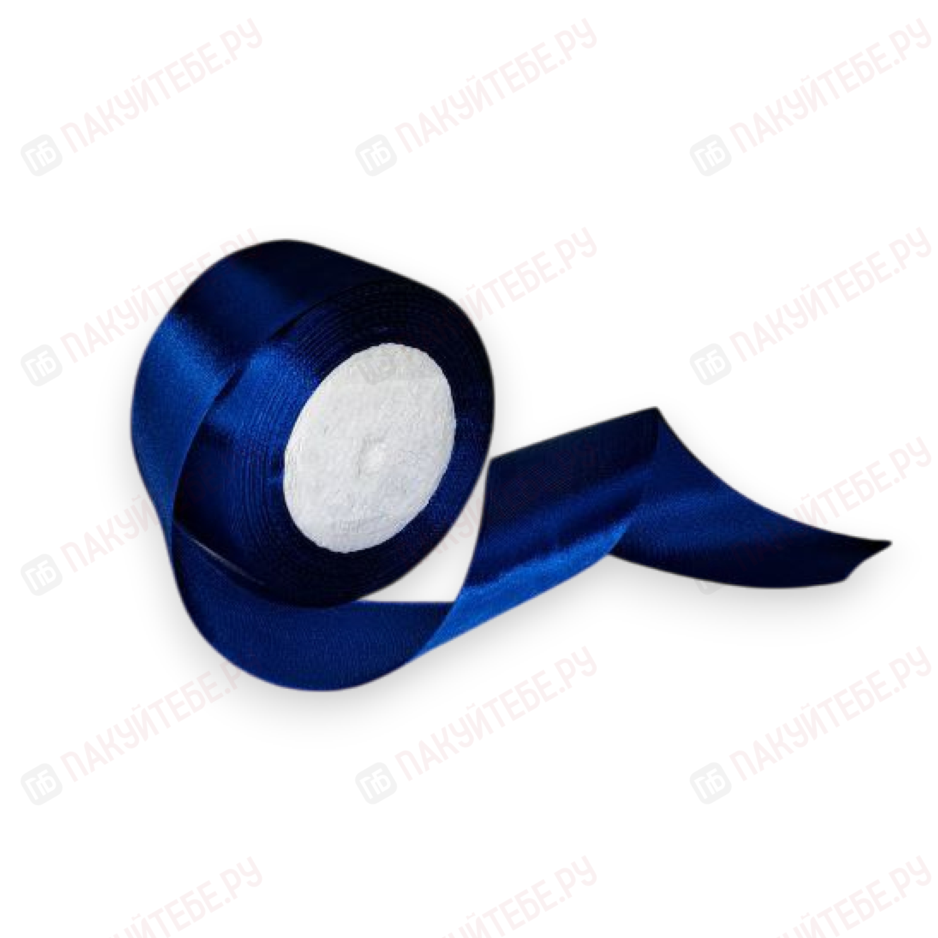Лента атласная 5см*25 ярд, синий
