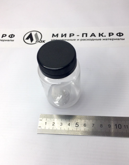 Банка с крышкой, 0,1л (38мм, ПЭТ, упак. 25/250шт)