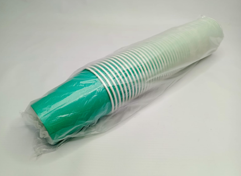 Стакан бумажный, для горячих напитков (250мл, 50 шт, зеленый)