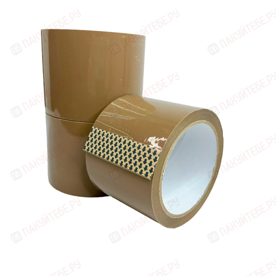 Скотч коричневый, широкий 75мм х 66м (43мкм)