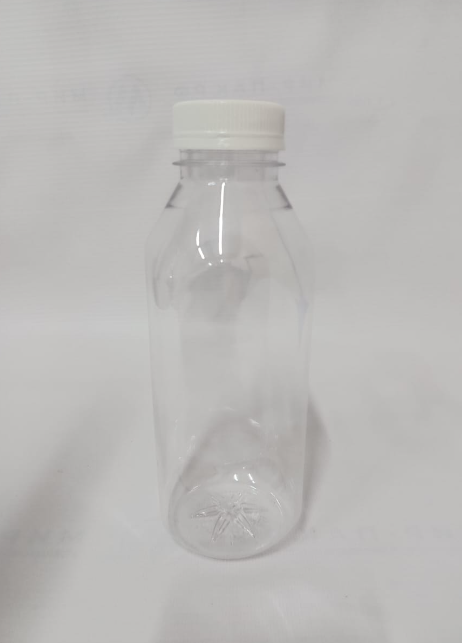 Бутылка с крышкой, 0,5л (ПЭТ, 38мм, квадратная, упак. 100шт)