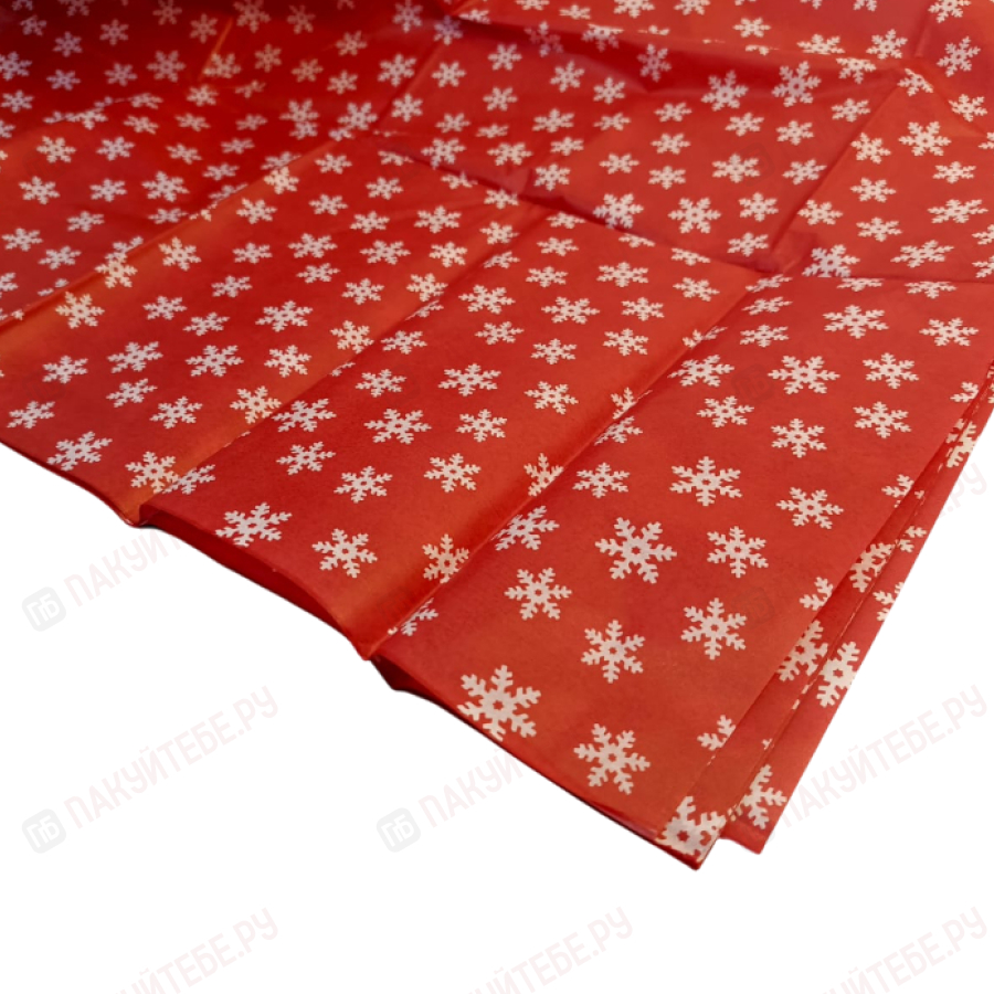 Бумага тишью 50х66см "Снежинки" (10 листов) SF-5830, №2