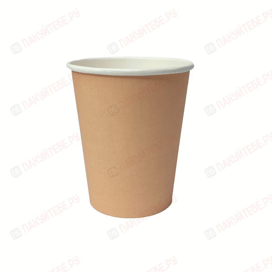 Стакан бумажный, для горячих напитков (250мл, 50 шт, крафт)