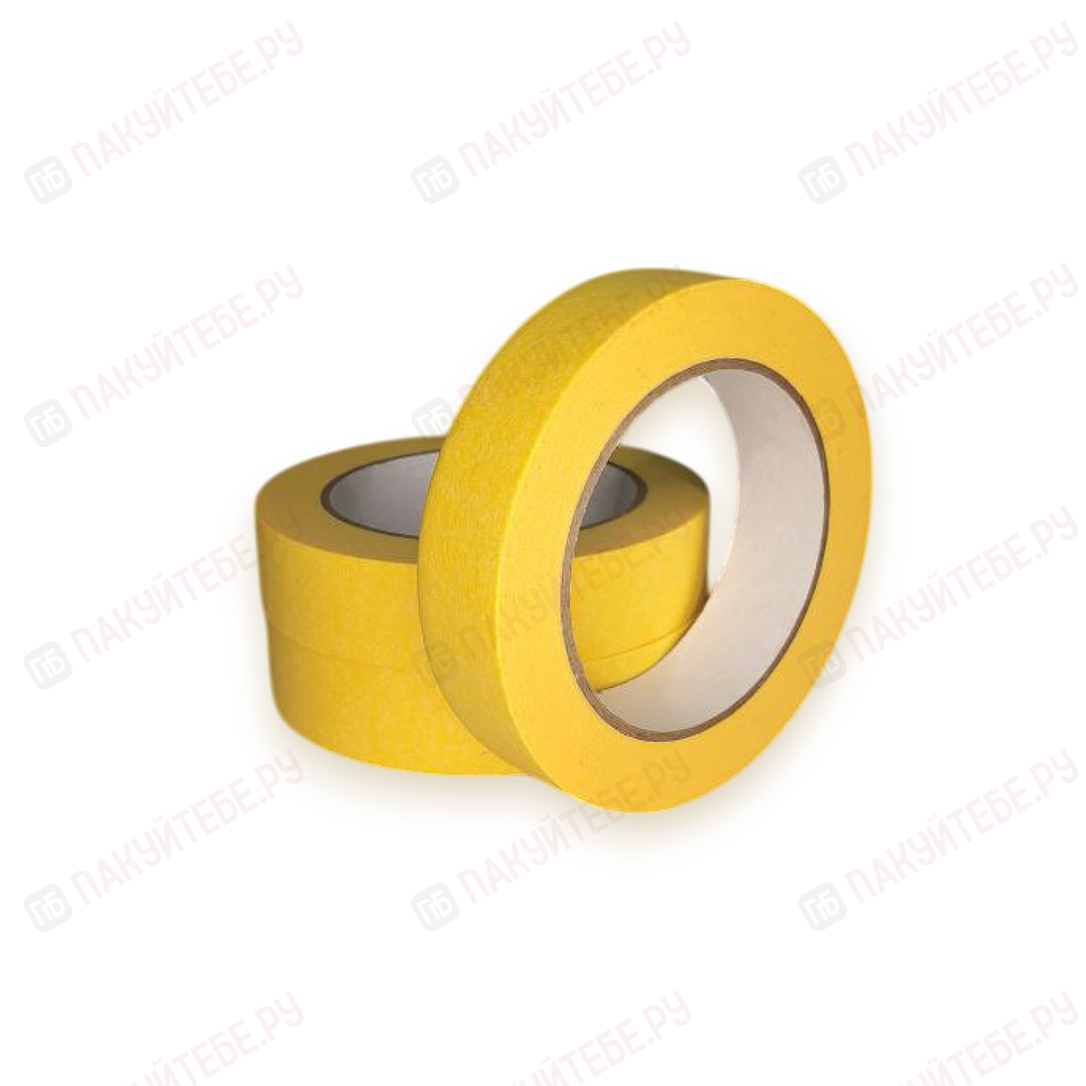 Малярная лента 25мм х 40м (желтая, термостойкая)