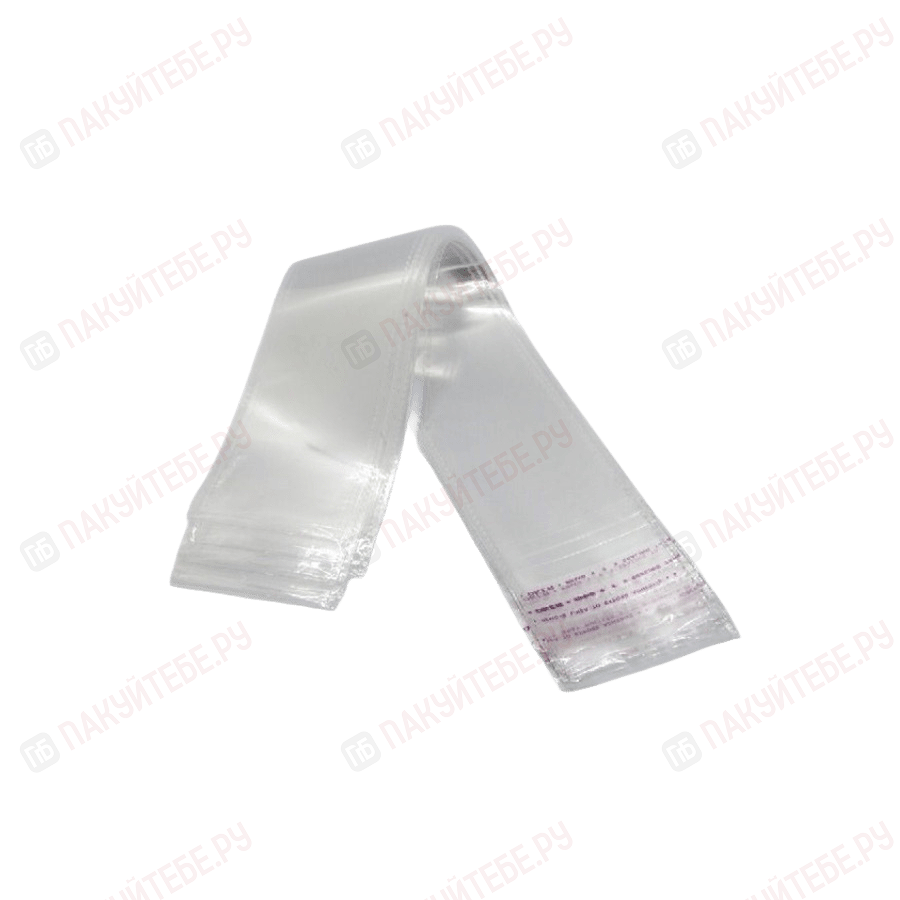 Пакет БОПП, ПП (25мкм), 30х160+30мм