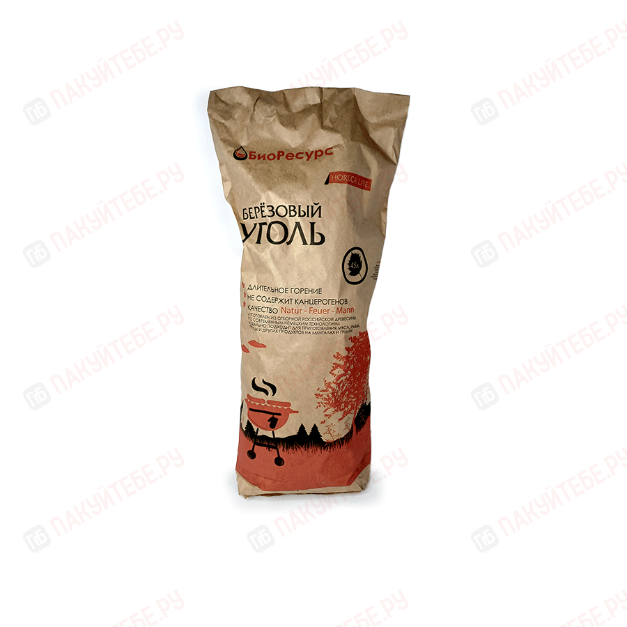 Уголь березовый, Horeca line, 45л
