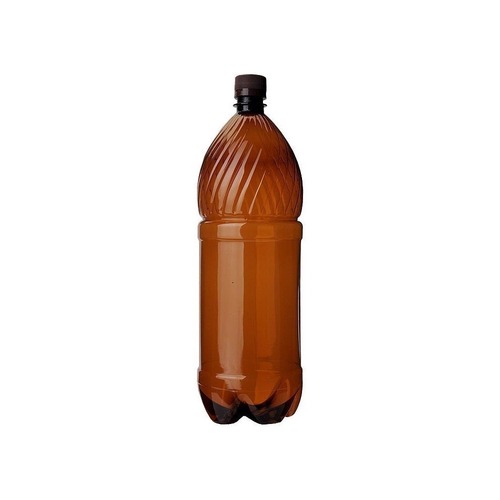 Бутылка с крышкой, 1,0л (ПЭТ, темная, 28мм, упак. 60шт)
