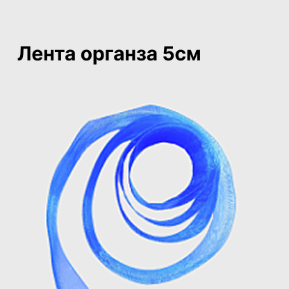 Лента органза 5см